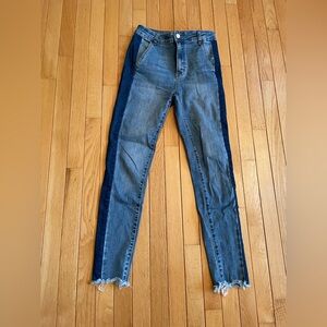 Two-Toned Skinny Jeans